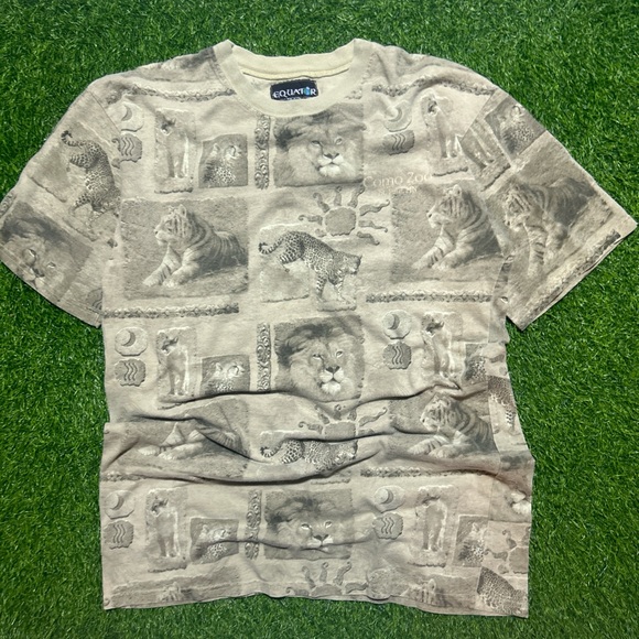 Vintage 90’s Como Zoo Vintage AOP - Picture 1 of 6